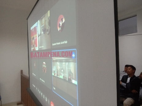 Tampilan sidang virtual Supani alias Kasyafani di PN Batam. (Foto: JP - BATAMPENA)