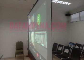 Suasana sidang perkara pengemplang pajak atas nama terdakwa Yelly. Sumber foto: JP - BATAMPENA.COM