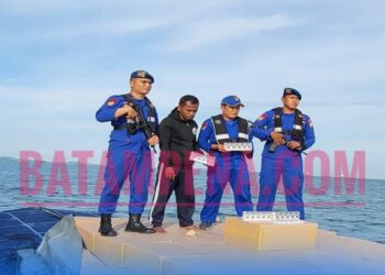 Barang bukti rokok ilegal merek H-Mind dan Vivo Mind yang diamankan oleh petugas dari Korpolairud Baharkam Polri. (Foto: Dokumentasi Tim Investigasi Batampena)