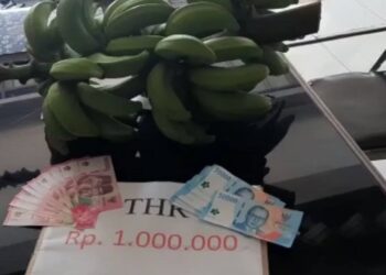 Minta THR ke PO Budiman, BNN Kota Tasikmalaya Dapat Kiriman Pisang Mentah dan Uang Mainan