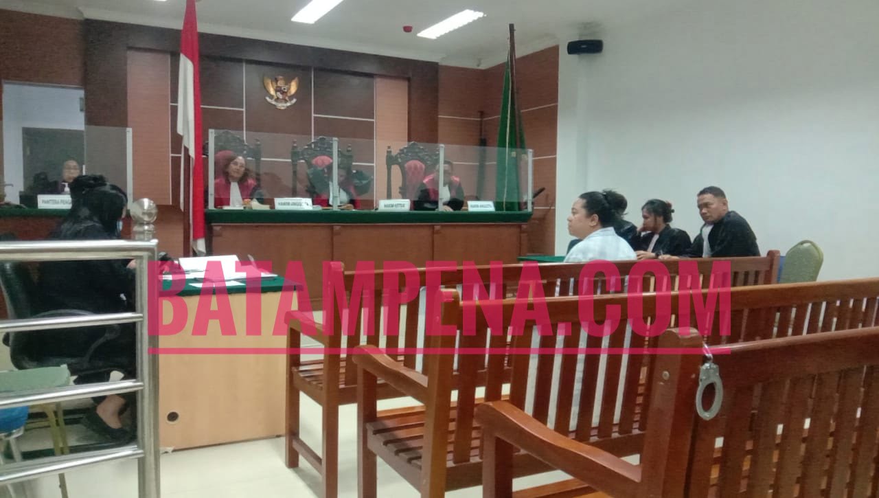 Suasana persidangan terhadap terdakwa Lia Novianti di PN Batam.Sumber foto: JP - Batampena.com