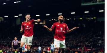Manchester United Kalahkan Brighton 4-2, Lampaui Liverpool di Klasemen Liga Inggris