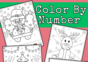 Free Christmas Color-by-Number Pages