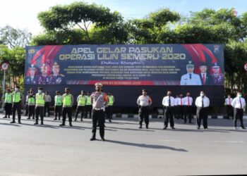 Satgas Samapta Polres Tuba Amankan Nataru 2025
