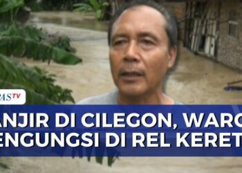 Banjir terjang Cilegon: Akses jalan utama lumpuh, warga mengungsi di rel kereta api | SAPA PAGI
