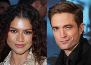 Zendaya and Robert Pattinson channel ‘The Office’ for ‘The Drama’ hype