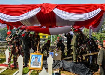 Penghormatan Terakhir untuk 3 Prajurit TNI yang Gugur di Lebanon