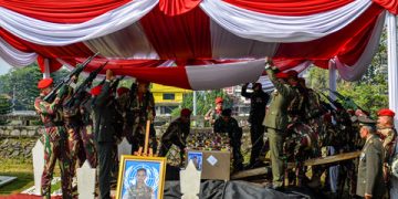 Penghormatan Terakhir untuk 3 Prajurit TNI yang Gugur di Lebanon