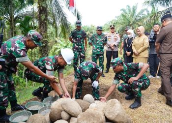Pangdam I/BB Ikut Peletakan Batu Pertama Jembatan Perintis