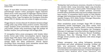 Mahasiswa Pelaku Pelecehan Diskors 45 Hari, Sabrina Kecewa dengan Sanksi UI: Harusnya DO