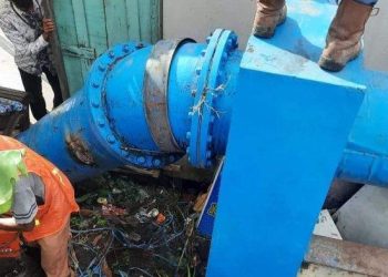 Pipa pecah di Jembatan S Parman Banjarmasin telah diperbaiki, tinggal tunggu pengaspalan