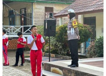 Patroli Cahaya Biru Sat Lantas Polres Muara Enim Jaga Keamanan Lalu Lintas Malam Hari