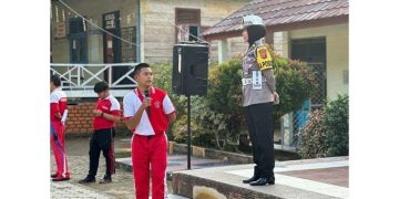 Patroli Cahaya Biru Sat Lantas Polres Muara Enim Jaga Keamanan Lalu Lintas Malam Hari